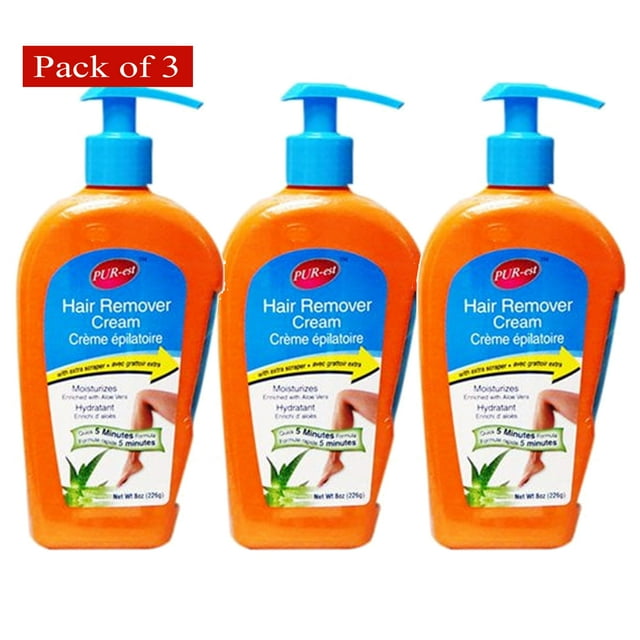 Purest (226g) Crème Dépilatoire à l'Aloe Vera (Lot de 3)
