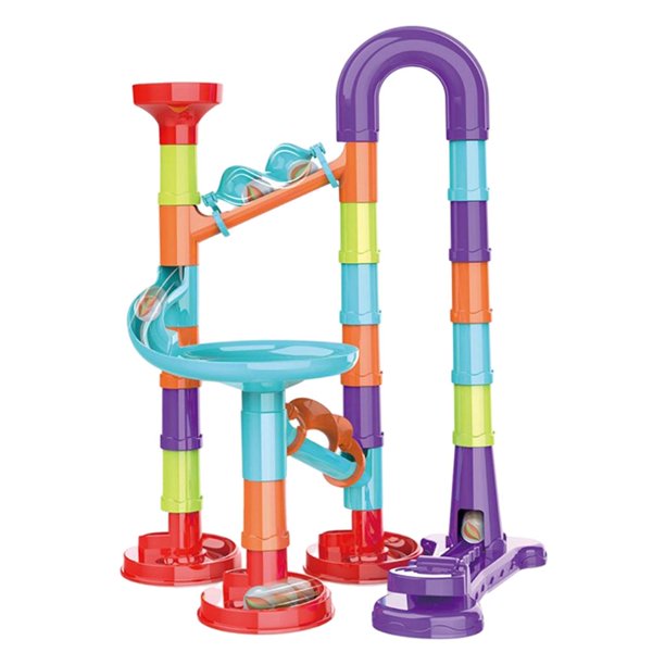 Colorful Maze Balls Track Building Blocks Toys DIY Licks Maze Race Track 20x27cm Sunnimix Juguetes educativos