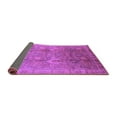 thumbnail image 2 of Ahgly Company Indoor Round Oriental Purple Industrial Area Rugs, 4' Round, 2 of 4