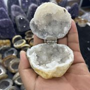 Crystal Geode Box, Valentines Day Unique Box For Proposal and Wedding, Agate Natural Geode Jewelry Box R