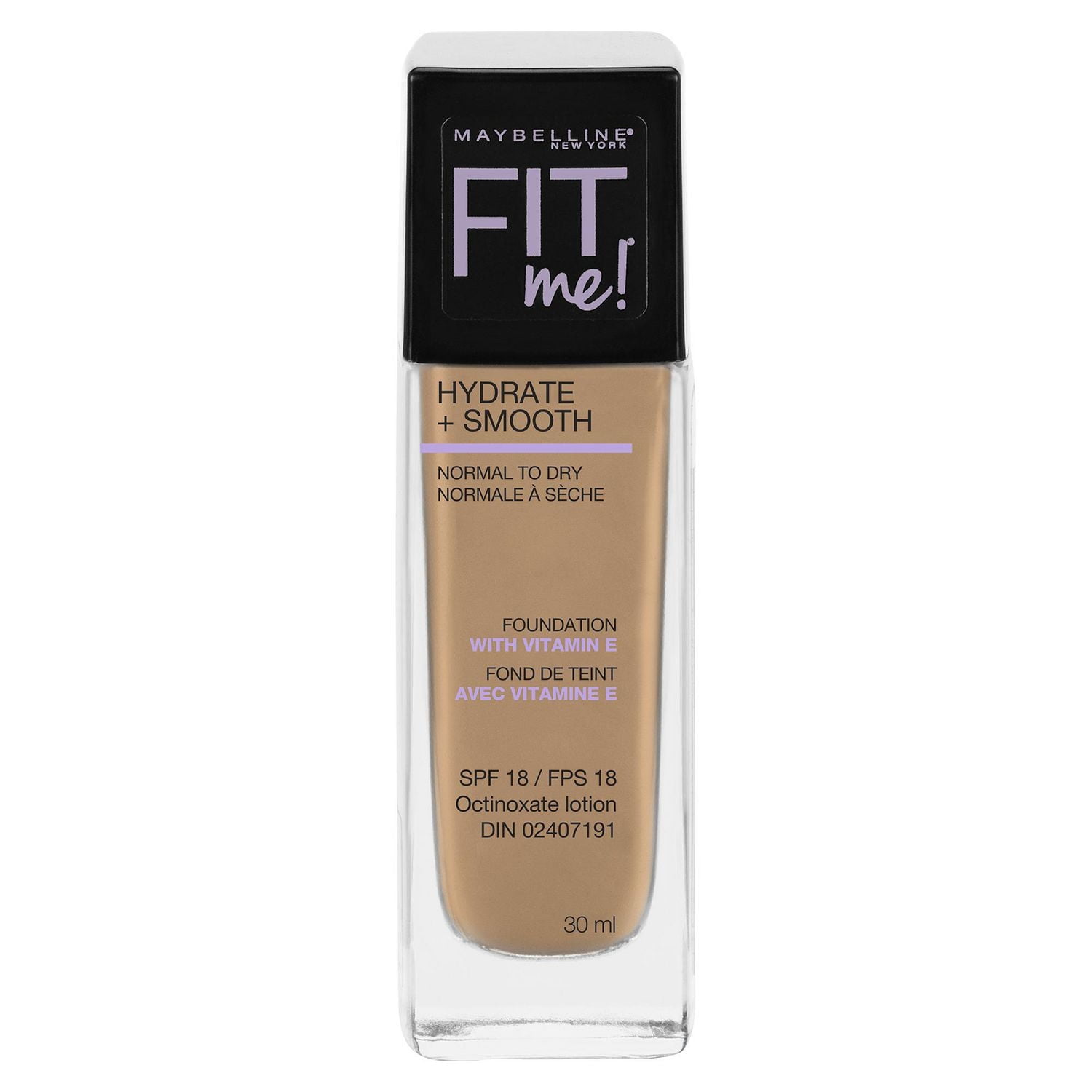 Maybelline New York Fit Me®, Hydrate + Smooth Liquid Foundation, 30 ML, 1 fl oz, 30 mL