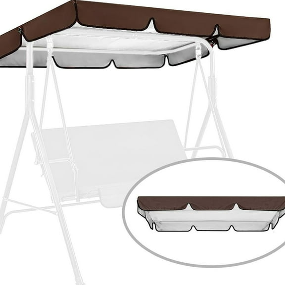 Outdoor Swing Canopy Replacement Top Cover Universal Yard Swing Cover 3 Seater