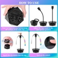 thumbnail image 4 of HKKDKTA Fly Fans for Tables, 4 packs Fan Portable with Holographic Blades and Hooks, Batteries Powered Table Fan for BBQ, Party, Kitchen and Picnic, 4 of 7