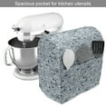 thumbnail image 2 of Blue Stand Mixer Cover, Fish with Bubbles Underwater Wild Sea Life Funky Art Style Illustration Image, Kitchen Appliance Organizer Bag Cover with Pockets, 5 Quarts, Blue, by Ambesonne, 2 of 4