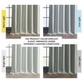 thumbnail image 3 of KeLiang Faux Linen Room Darkening Curtains - 108 Inches Long Luxury Linen Curtains for Bedroom & Living Room (1 Panel), 50W X 108L, Oyster, 3 of 9