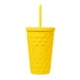 thumbnail image 3 of Paquete con 24 piezas de Vaso plástico doble pared con acabado rubber amarillo 10 x 16, 3 of 4