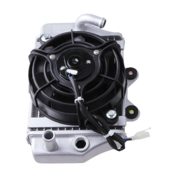 figatia Radiator Cooling Fan Oil Karts Replacement Motocross Parts 250cc Quad Water Radiator Fan Motorcycle Cooling Fan B