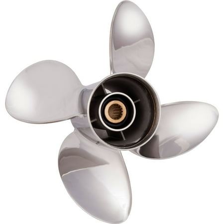 UPC: 0824375013805 | Solas 3553-141-19 HR Titan Stainless Steel 4-Blade Boat Propeller – RH  14-1/8 In. Diameter x 19 In. Pitch