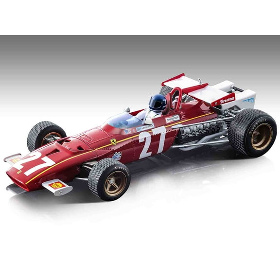 Ferrari 312B #27 Jacky Ickx "F1 Belgian GP" (1970) with Driver Figure Ltd Ed to 75 pieces 1/18 Model Car by Tecnomodel