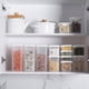 thumbnail image 4 of Recipiente de almacenamiento de cocina con tapas, juego de 4 recipientes herméticos para almacenar alimentos para organizar la despensa, plástico transparente sin BPA para harina, azúcar,, 4 of 9