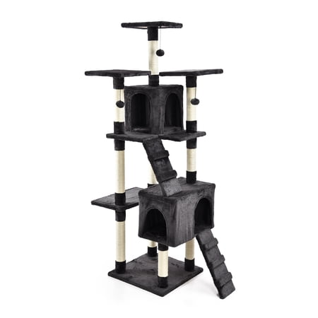 Cat Craft New York Penthouse Cat Playset - Charcoal - 69 Inches