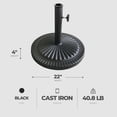 thumbnail image 3 of Four Seasons Courtyard 22 Inch Umbrella Base Fits Up To 2" Umbrella Pole, 3 of 6