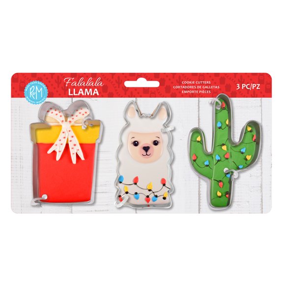 R&M International Falalala Llama 3 Piece Cookie Cutter Set