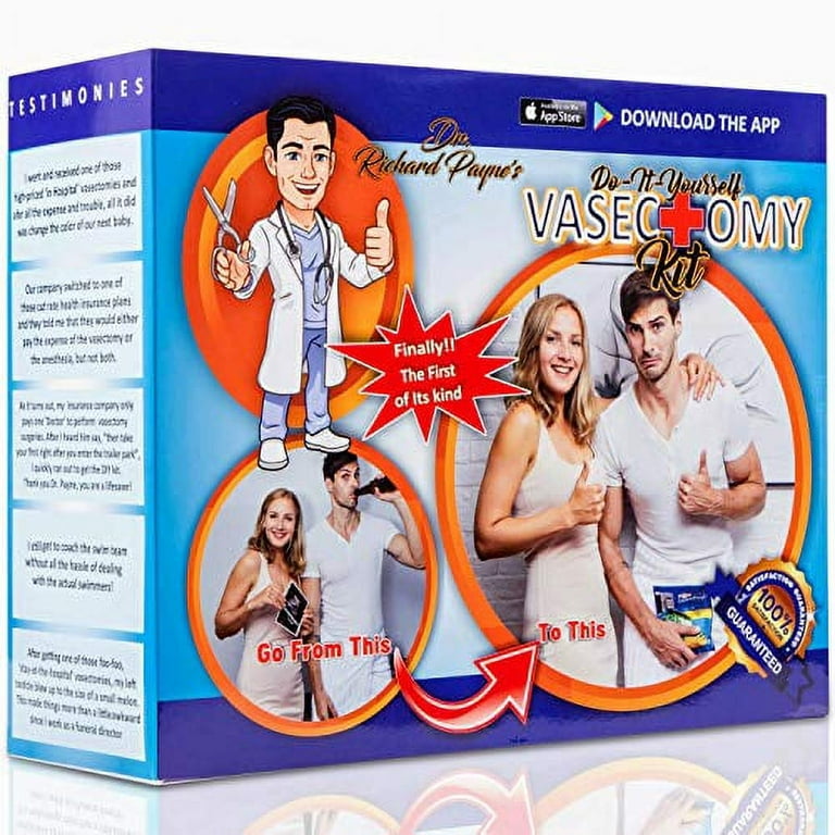 Prank Gift Boxes, Inc. DIY At-Home Vasectomy Kit! Prank Box for Adult or Kids! Prank Gift Box / Includes A Free Blotto Drinking Card GAME!!