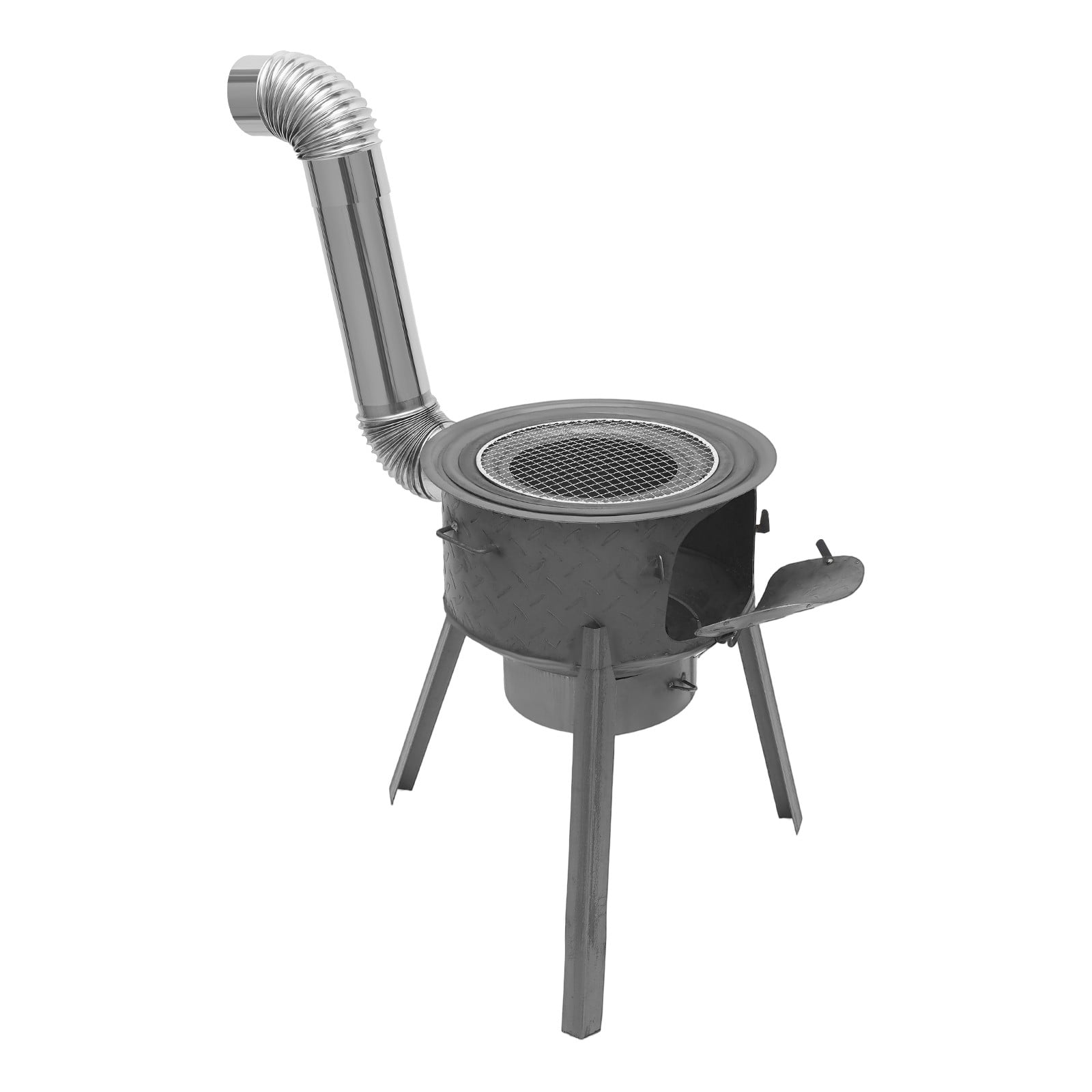 ToppiJoy Multifunction Wood Burning Stove with Grill Rack, Camping Wood Stove Hold up 220.46lbs, Portable Wood Stove for Camping 19.68in Height