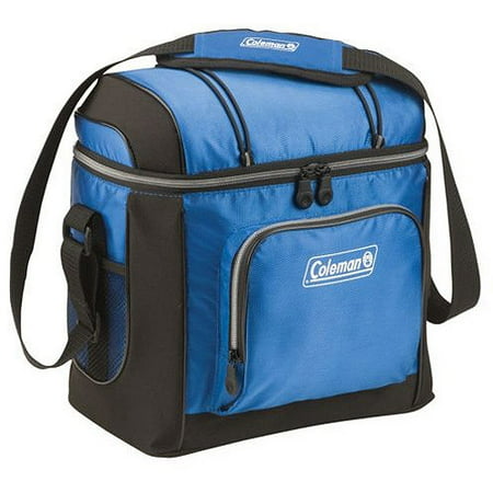UPC 076501084238 product image for Coleman 16 Can Soft Sided Cooler Bag, Keeps Ice for 24 Hours, Blue | upcitemdb.com