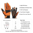 thumbnail image 6 of INBIKE Mountain Bike Gloves MTB Touchscreen with Thicken EVA Padded & TPR Knuckle Protection Road Bike Gloves Orange Medium, 6 of 7