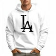 thumbnail image 2 of Men's Hoodie LA Pattern Midweight Sweatshirt Pullover, 2 of 16