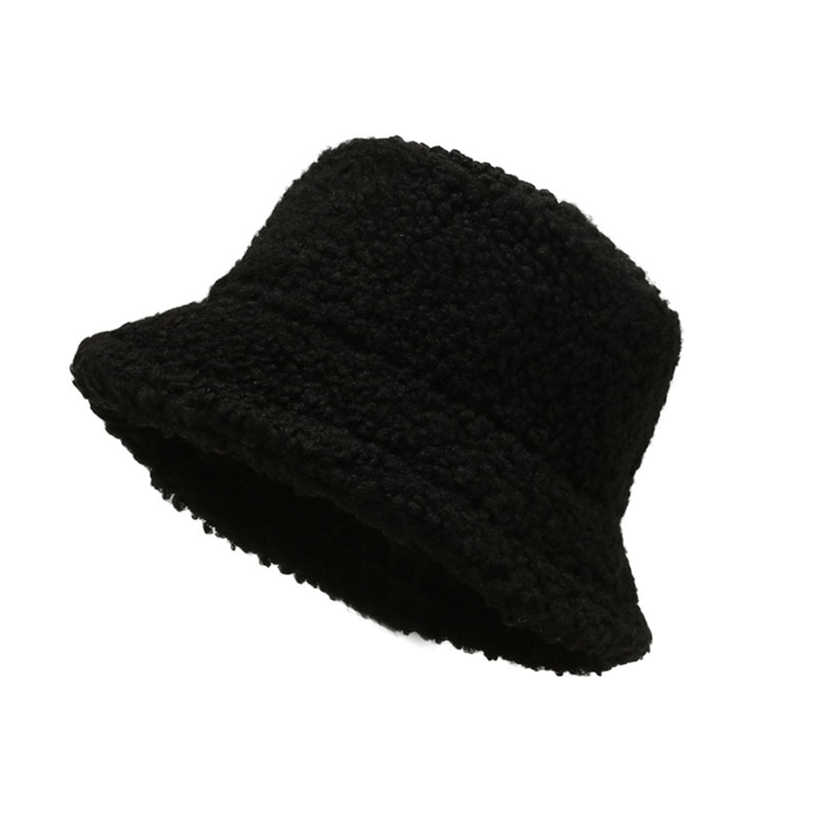 GROFRY Solid Color Bucket Hat Solid Color All Match Autumn Winter