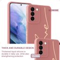 thumbnail image 4 of for Samsung Galaxy S21 Plus Case, Back Cute Plating Love Letter Graphic with Anti-Fall Lens Cameras Cover Protection Soft TPU Shockproof Anti-Fingerprint Phone Cases for Women Girls -Pink, 4 of 12