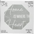 thumbnail image 7 of Pavilion Gift Company 25301 Home is Where-7.75" x 7.75" Garden Stone, Light Gray, White, 7 of 7