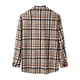 thumbnail image 3 of Camisas Para Hombre XXL Camisa informal de otoño con estampado a cuadros para hombre, blusa informal de manga larga con cuello vuelto (Khaki, S), 3 of 6