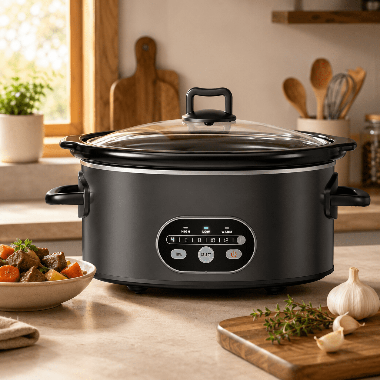 CuisinartのProgrammable Slow Cooker Cuisinart, Programmable Slow Cooker, 3.5 qt, Stainless Steel