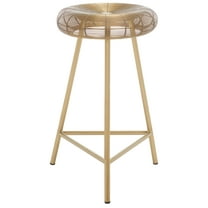 SAFAVIEH Addison Midcentury Retro Wire Weaved Counter Stool, Gold