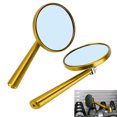 thumbnail image 1 of ESTINK Handlebar Mirror,Rearview Mirror Replacement,Retro Rear View Mirror CNC Aluminum Alloy Universal for Motorcycle 8mm 10mm Mounting Size, 1 of 8