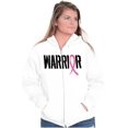 thumbnail image 4 of Warrior Breast Cancer Awareness BCA Womens Plus Size Graphic Zipper Hoodie Brisco Brands 2X, 4 of 5