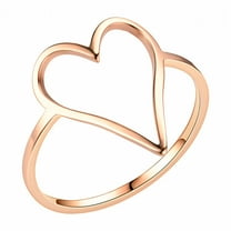 DESIGNICE Rings for Women Electroplating Gold Rings for Women Simple Womens Rings Rize 8