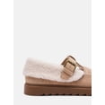 thumbnail image 4 of No Boundaries Women's Faux Shearling T Strap Clogs, 4 of 6