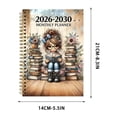 thumbnail image 3 of 2026-2030 Monthly Planner, 5-Year Calendar Organizer, Spiral Bound Agenda with Monthly Tabs, Reading Inspired Cover, Goal Tracking & Scheduling Notebook, 3 of 6