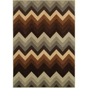 Better Homes&gardens Bhg 59x84 Print Chevron Brown