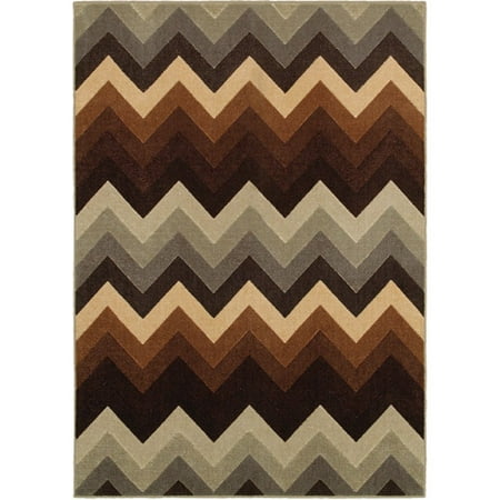 Better Homes&gardens Bhg 59x84 Print Chevron Brown