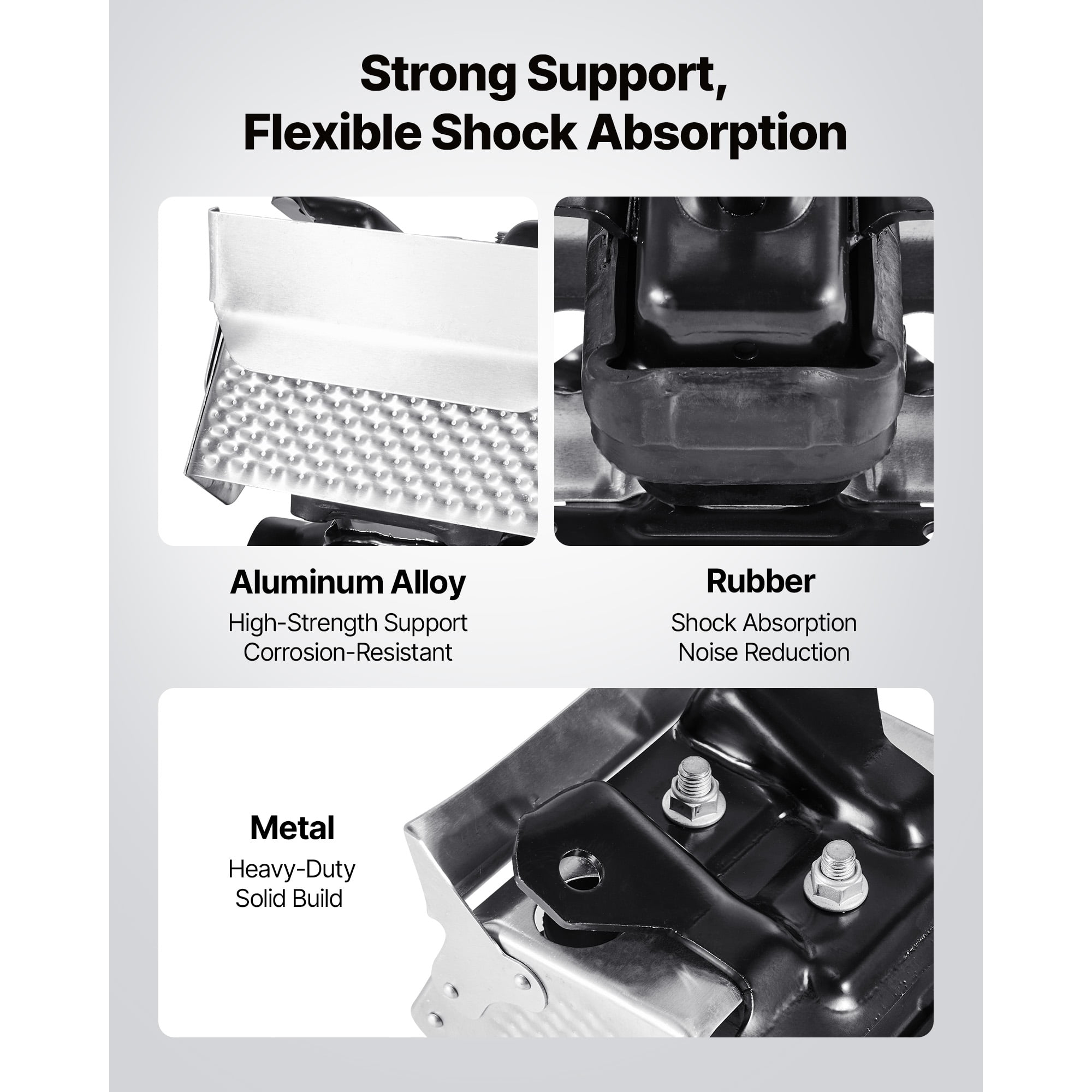 KFFKFF Engine Motor Mount Kit Replacement, Set of 2, Compatible with 2007–2013 Chevrolet Silverado 1500 5.3L V8, Replace OE# A5365, A5365, Provides Stable Support, Left and Right Front Mounts