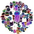 thumbnail image 2 of 35pcs-50pcs Neon Stickers Stationery Stickers Cartoon Animal Stickers Kids Stickers for Laptops Suitcase Fridge, 2 of 9