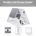 thumbnail image 4 of Backyard Weatherproof A-Frame Quail Cage with Galvanized Wire Mesh for 8 Quails, White, 4 of 8
