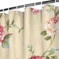 thumbnail image 4 of Peony and Rose Garden Shower Curtain 36x72, Romantic Floral Design, Quick-Dry Polyester with Hooks for Bathroom, 4 of 5