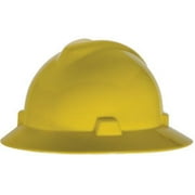 MSA V-Gard Slotted Hat w/ Fas-Trac Suspension, Yellow (5 Units)