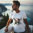 thumbnail image 5 of Men's Graphic TeeSkull (44) Letter Print T-Shirts Round Neck Short Sleeves Sizes XS-5XL Summer Daily Casual Tops, 5 of 5