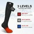 thumbnail image 4 of SAVIOR HEAT 2024 Upgraded 2200mAh Rechargeable Heated Socks for Men Women - Washable Electric Thermal Warming Socks for Hunting Winter Skiing Outdoors - Battery Included, 4 of 10