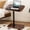 Walnut, variant on PinkSheep Small Side Table End Table Accent Table Tray Table Mini Table Little Table for Living Room Small Spaces, Black, Height Adjustable