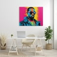 thumbnail image 3 of Stupell Industries Kanye West Modern Portrait Abstract Painting Gallery Wrapped Canvas Print Wall Art, 48 x 36, 3 of 8