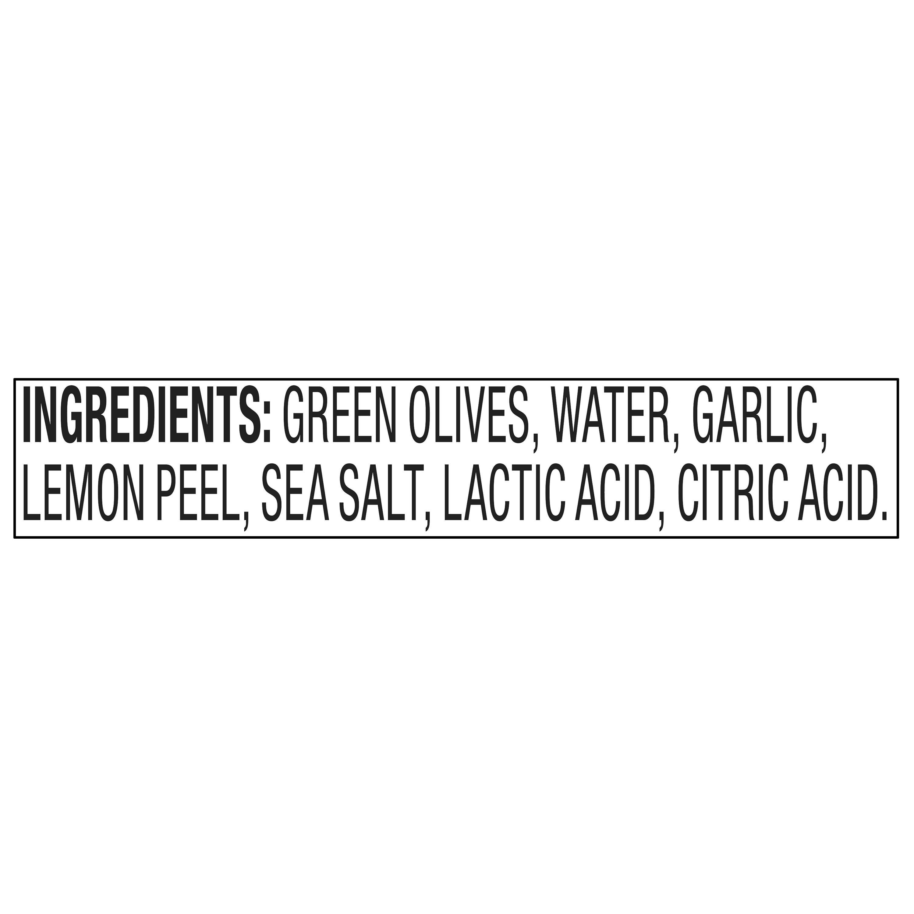 bettergoods Lemon Peel and Garlic Olives, 7 oz