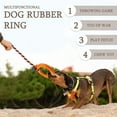 thumbnail image 2 of Juguete de cuerda para perros con anillo, cuerda indestructible, anillo de juguete para perros, juguetes interactivos para masticar de goma para mascotas pequeñas y agresivas, (L), 2 of 5