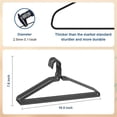 thumbnail image 4 of Specilite Ultra Thin Wire Hangers, 16in Metal Wire Clothes Hanger, Space Saving, 100 Pack, 4 of 6