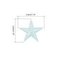 thumbnail image 2 of Small 5Star Iron on Patches Embroidered Sew Patches Appliques Garment Embellishments Sky Blue 30 Pack, 2 of 6