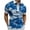 Blue, variant on IROINNID Men's Casual Short Sleeve Solid Turn down Top Shirt