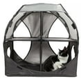 thumbnail image 2 of Pet Life PTT7GYBK Kitty Play Pet Cat House, Grey & Black - One Size, 2 of 6